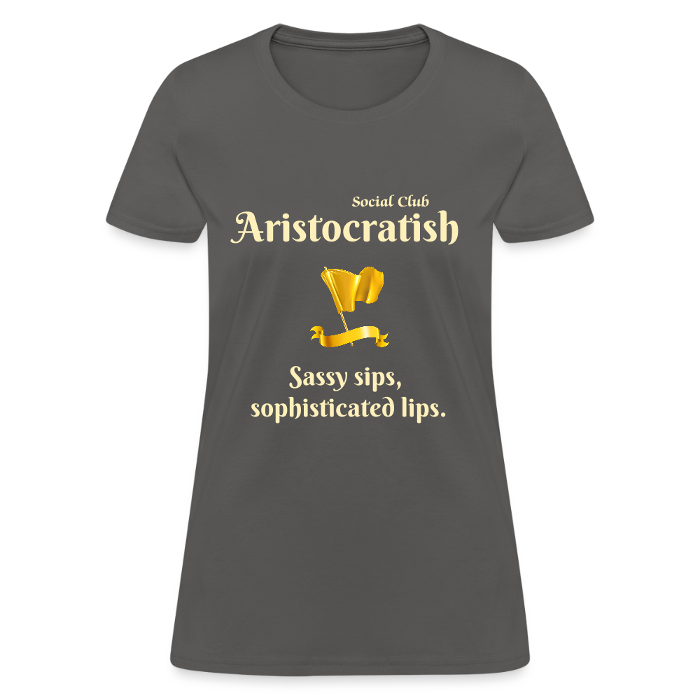 Aristocratish Social Club: Sassy Sips - charcoal